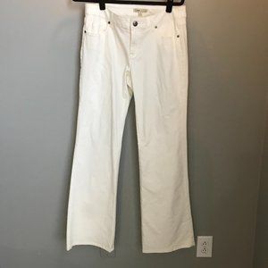 cabi White Wide Leg Jean - Size 10 Long